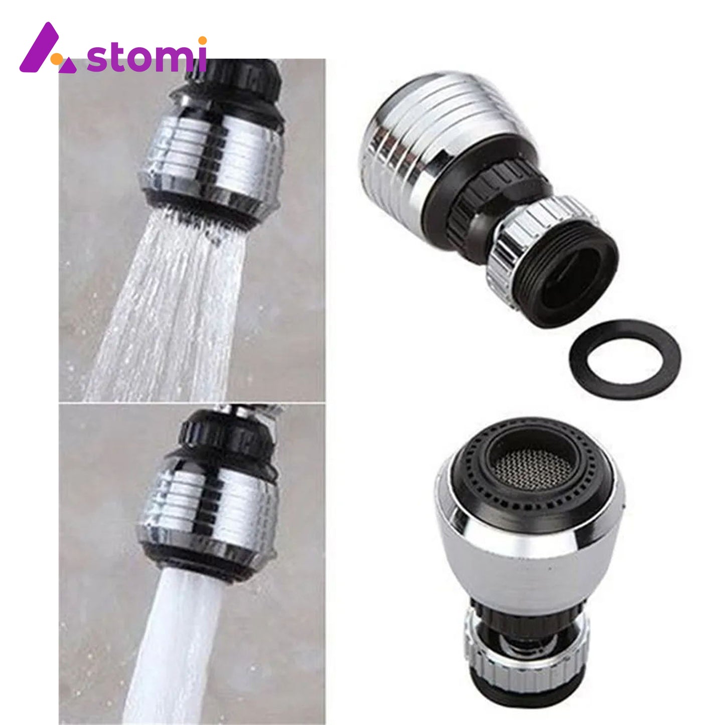 Anti-splash tap nozzles