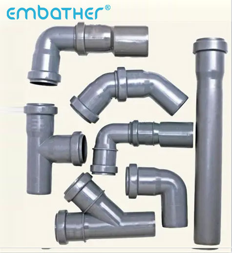 Embather Pipes being parts of sanitary facilities