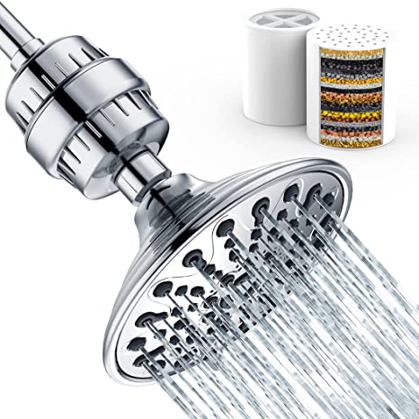 Filtered Shower Head, 20 Stage Shower Head Filter for Hard Water, 3 Modes  Water Softener Shower Head with Filters Remove Chlorine and Harmful  Substances 