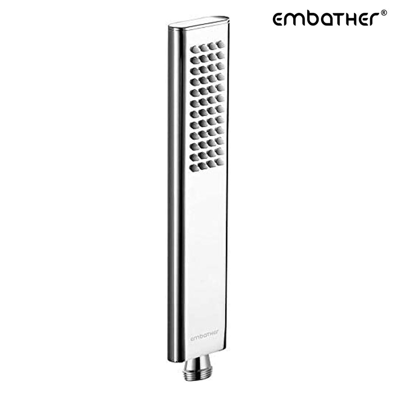 EMBATHER Brass Handheld High Pressure Single Function Luxury Shower Wand, Polished Chrome